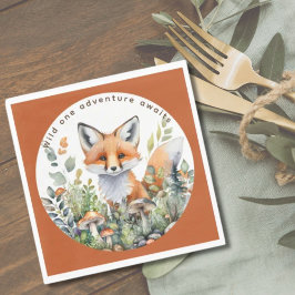 Holz Tiere Fox Partyware Dekoration Essen Serviette