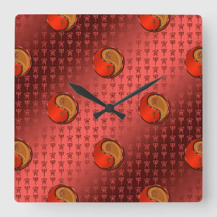 Holz Tiger Quadratische Wanduhr