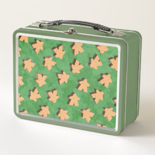 Holz trifft sich auf Green for Game Night Metall Brotdose