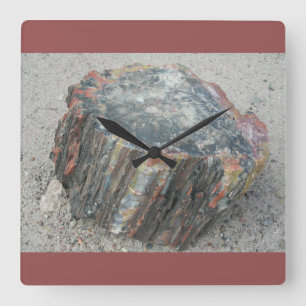 Holz-Uhr Quadratische Wanduhr