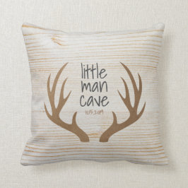 Holz und Antlers Little Man Höhle Kinderzimmer Kissen