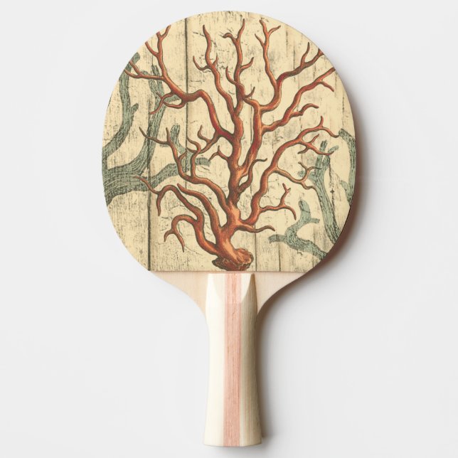 Holz und kleine Korallen Tischtennis Schläger (Vorderseite)