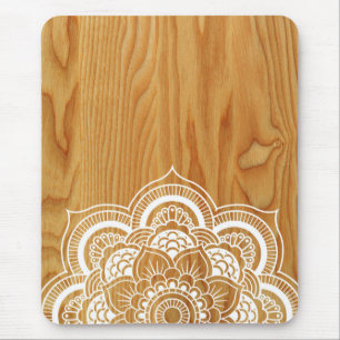 Holz und Mandala Mousepad