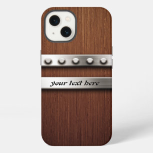 Holz und Metall iPhone Hülle