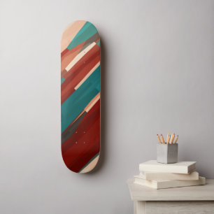 Holz und Türkis Skateboard