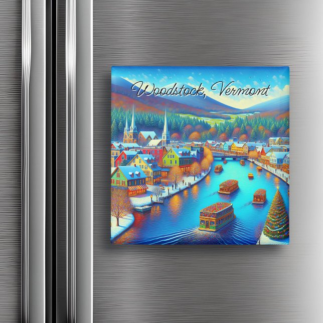 Holz, Vermont zu Weihnachten Magnet (Von Creator hochgeladen)