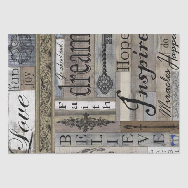 Holz von Entdeckungspapier Seidenpapier (Vorderseite)