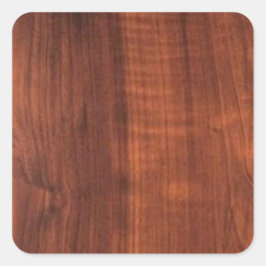Holz WALNUT fertig KAUFEN BLANK Blanc Blanche + TE Quadratischer Aufkleber