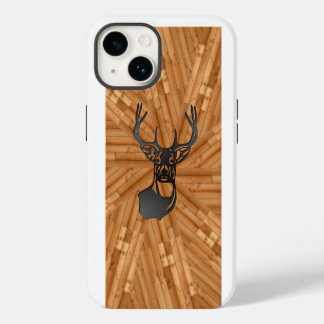 Holz - Weißer Schwanz iPhone 14 Hülle