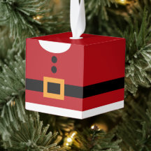 Holz-Würfel-Weihnachtsbaumanhänger in Form eines W
