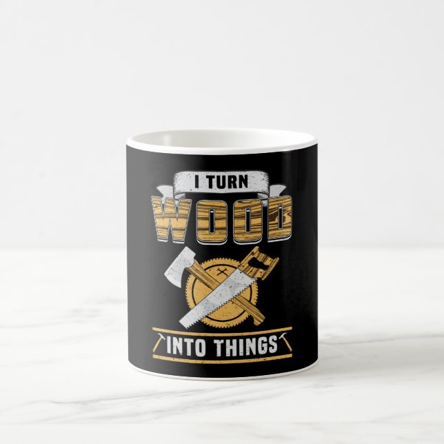 Holzarbeitende Holzarbeiter Holzschnitzer Geschenk Kaffeetasse (Mittel)