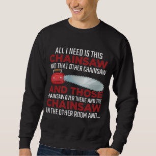 Holzarbeiter Chainsaw Lumberjack Logger Wald Sweatshirt