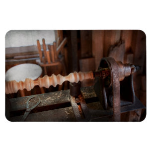 Holzarbeiter - Drehbank - Grobschnitt Magnet
