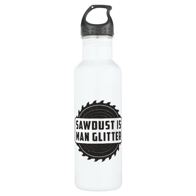 Holzarbeiter Holzschnitzer Holzbearbeitung Funny G Edelstahlflasche (Vorderseite)