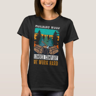 Holzarbeiter Morning Wood Lumber Company Retro Cam T-Shirt