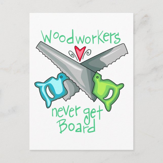 Holzarbeiter Postkarte (Vorderseite)