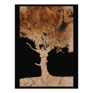 Holzbaum Fotodruck