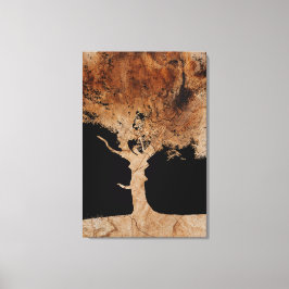 Holzbaum Leinwanddruck