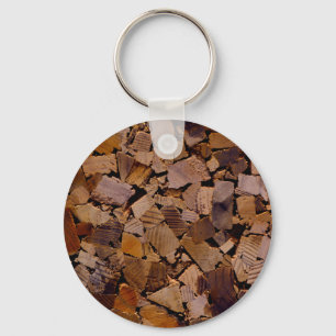 Holzbaumholz rustikales Holzbaumholzmuster Schlüsselanhänger