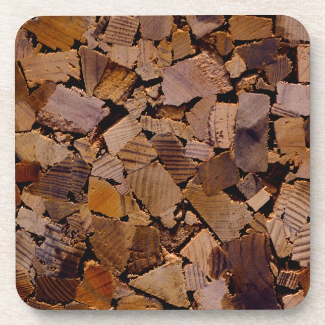 Holzbaumholz rustikales Holzbaumholzmuster Untersetzer (Vorderseite)