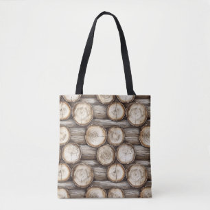 Holzbaumhütte Weihnachten Tasche