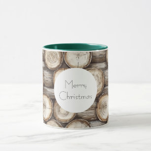 Holzbaumhütte Weihnachten Tasse