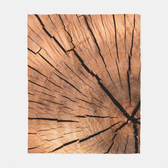 Holzbaumkreuz Fleecedecke (Vorderseite)