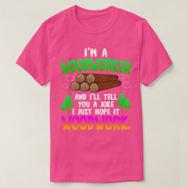 Holzbearbeitung im Woodworker T-Shirt (Design vorne)