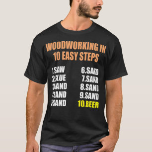 Holzbearbeitung in 10 einfachen Schritten farbiges T-Shirt