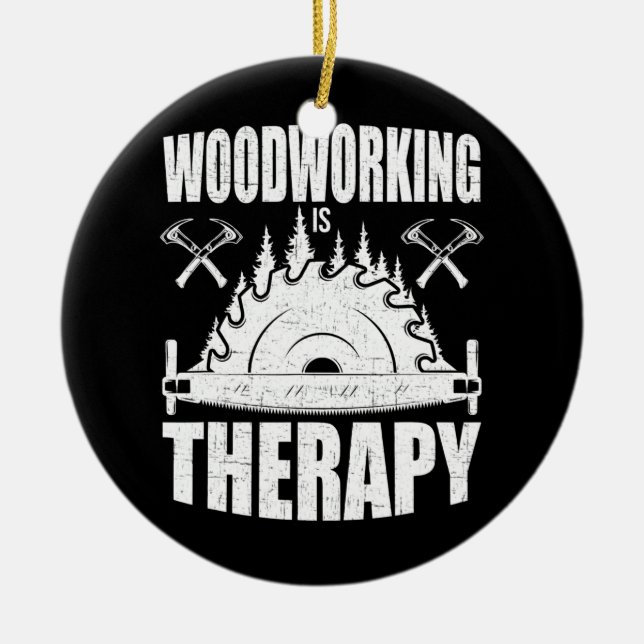 Holzbearbeitung ist therapeutischer Holzarbeiter Keramik Ornament (Vorne)