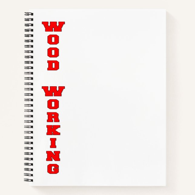 Holzbearbeitung Notizbuch (Vorderseite)