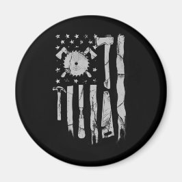 Holzbearbeitungsmaschine für amerikanische Fahne Magnet