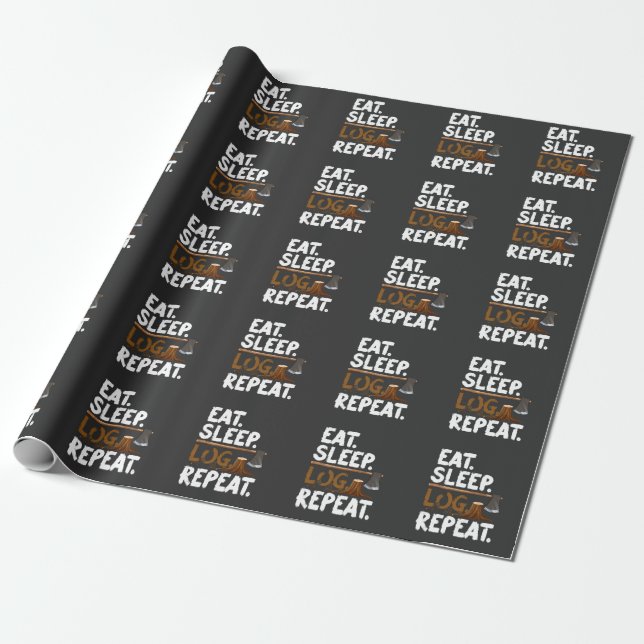 Holzbewaldarbeiter-Zitat-Forstarbeiter Geschenkpapier (Ungerollt)
