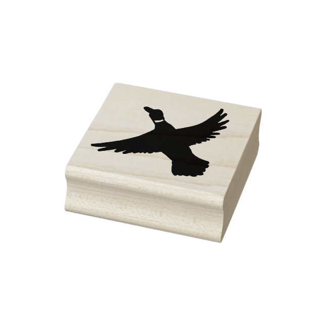 Holzbird Art Flying Duck Gummistempel (Stempel)