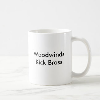 Holzblasinstrument-Tritt-Messing Kaffeetasse