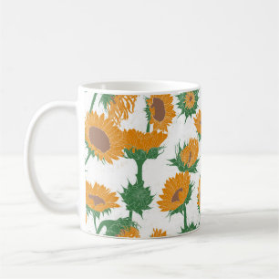 Holzblock Drucksonnenbraun orange Kaffeetasse