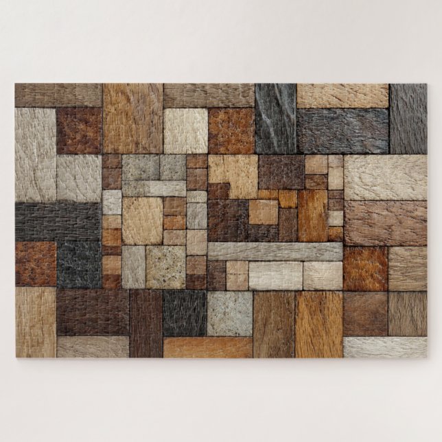 Holzblock-Kunstpuzzle (Horizontal)