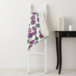 Holzblock Print Sunflower pink Sherpadecke