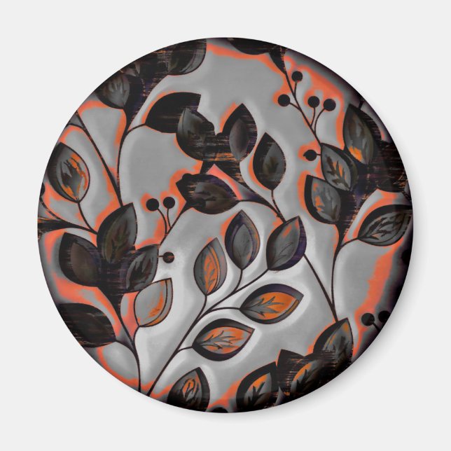 Holzblume Magnet (Vorne)