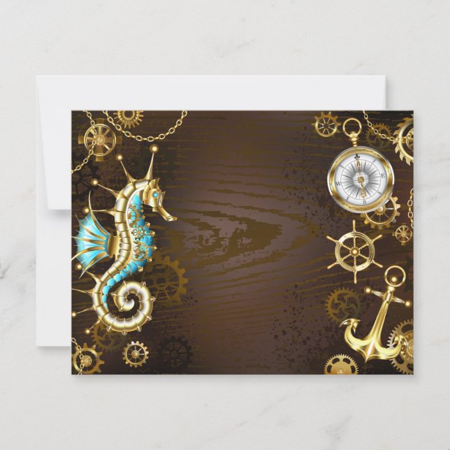 Holzboden mit mechanischem Seepferd (Vorderseite)