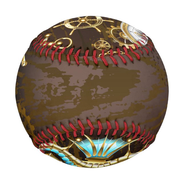 Holzboden mit mechanischem Seepferd Baseball (Vorderseite)