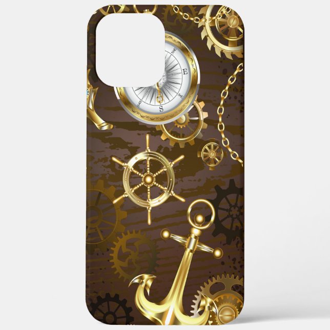 Holzboden mit mechanischem Seepferd Case-Mate iPhone Hülle (Rückseite)