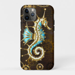 Holzboden mit mechanischem Seepferd Case-Mate iPhone Hülle