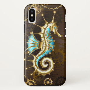 Holzboden mit mechanischem Seepferd Case-Mate iPhone Hülle
