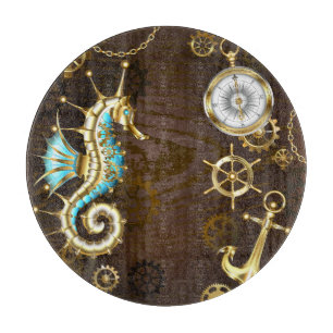 Holzboden mit mechanischem Seepferd Schneidebrett