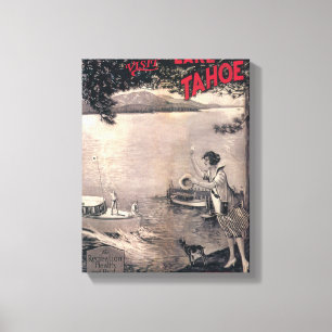 Holzbootplakat Leinwanddruck