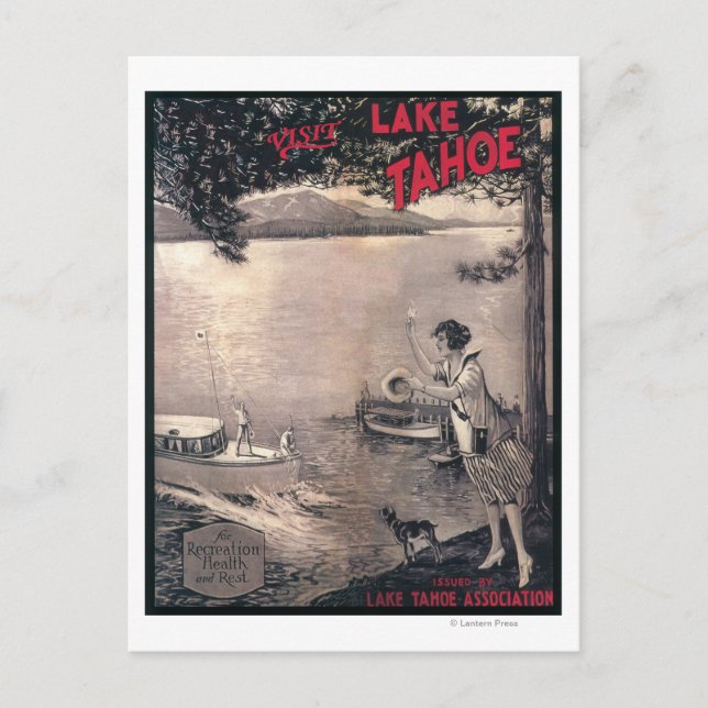 Holzbootplakat Postkarte (Vorderseite)