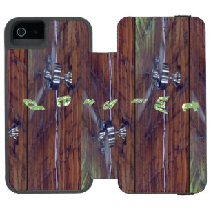 Holzdecke, Chrome-Lüfter Incipio Watson™ iPhone 5 Geldbörsen Hülle