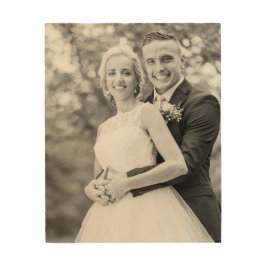 Holzdruck aus personalisiertem Foto. Mach dein eig