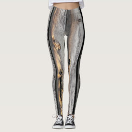 holzelegante Leggings in festlichen Farben